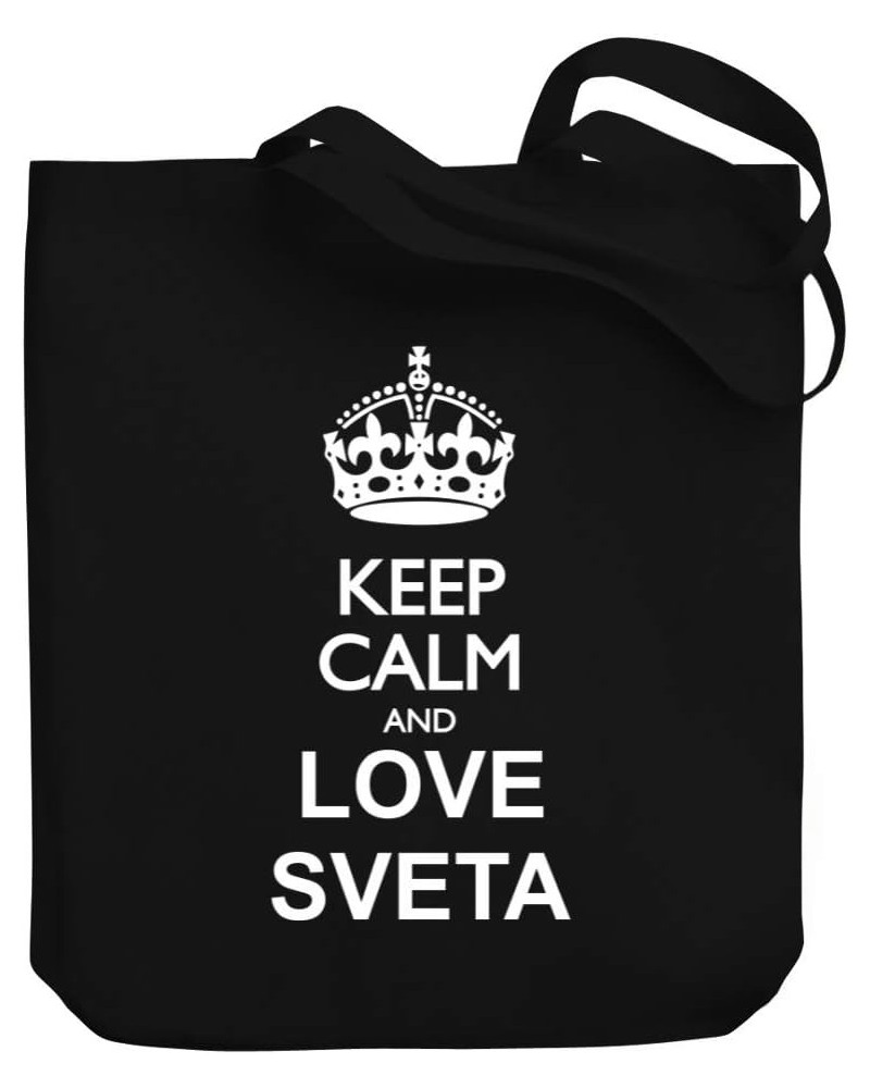 Keep calm and love Sveta Canvas Tote Bag 10.5" x 16" x 4 $20.00 Totes