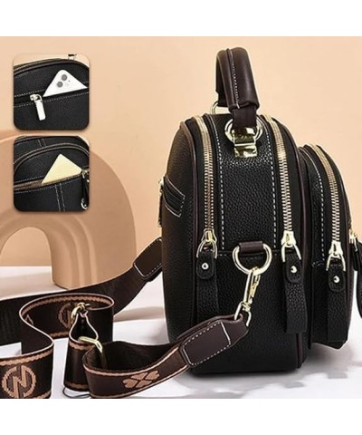 Gpmsign Leather Bag, Multifunctional Compartment Adjustable Wide Shoulder Strap Leather Bag A $27.52 Backpacks