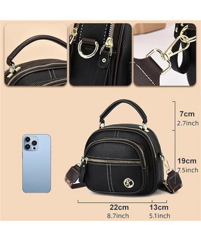 Gpmsign Leather Bag, Multifunctional Compartment Adjustable Wide Shoulder Strap Leather Bag A $27.52 Backpacks