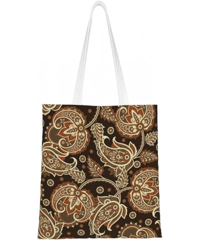 Paisley Single Shoulder Fashion Canvas Tote Shopping Bags Handbags For Men And Women Paisley30 $10.93 Totes