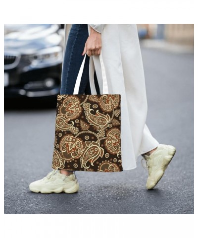 Paisley Single Shoulder Fashion Canvas Tote Shopping Bags Handbags For Men And Women Paisley30 $10.93 Totes