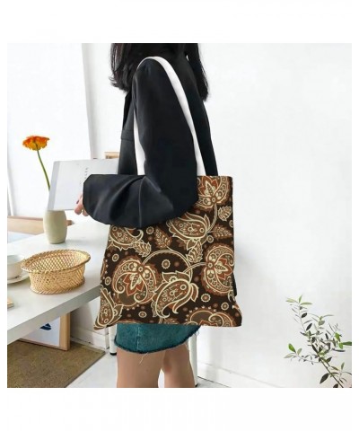 Paisley Single Shoulder Fashion Canvas Tote Shopping Bags Handbags For Men And Women Paisley30 $10.93 Totes