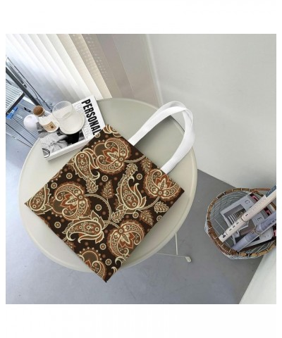 Paisley Single Shoulder Fashion Canvas Tote Shopping Bags Handbags For Men And Women Paisley30 $10.93 Totes