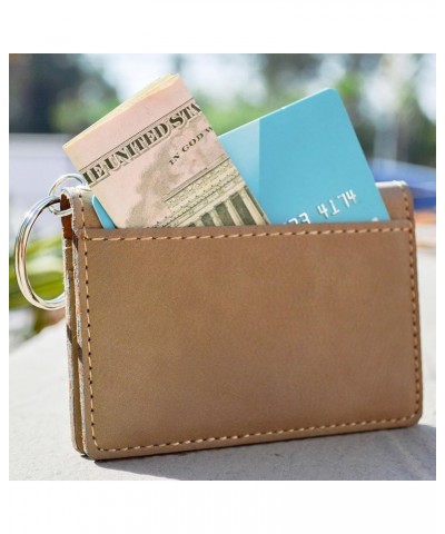 ID Holder Wallet, Vietnamese Pig, Personalized Engraving Included (Teal) Light Brown $16.23 Wallets