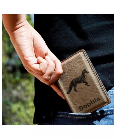 ID Holder Wallet, Vietnamese Pig, Personalized Engraving Included (Teal) Light Brown $16.23 Wallets