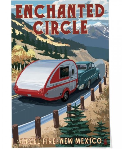 24x36 Inch Giclee Print, Angel Fire, New Mexico, Enchanted Circle, Fall Retro Camper $24.50 Totes