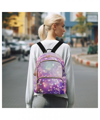 Women Backpack Night Merry Sparks Glitter Durable Travel Backpack Lightweight Handbag Lady Purse Roomy Double Zipper Weekend ...