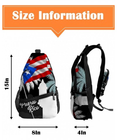 Sling Backpack, Sharks Fish Silhouette Blue Waterproof Lightweight Small Sling Bag, Travel Chest Bag Crossbody Shoulder Bag H...