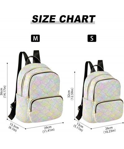 Cute Mermaid Pearl Shell Backpack Purse for Women Lightweight Back Pack Casual Daypack Travel Shoulder Bag Bookbag - M Small ...