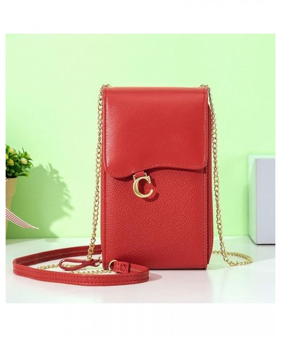 Women Large Capacity Mobile Bag Card Slot Shoulder Strap Beach Bags Handbags & Shoulder Bags Red One Size $10.32 Shoulder Bags