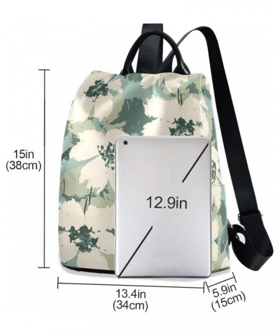 Green Skulls on Purple Women Backpack Purse Anti Theft Back Zipper Design Travel Bag Green White Floral $20.04 Backpacks