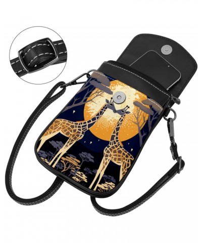 Crossbody Bags for Women,Crossbody Bag Men,Small Sling Bag,African Giraffe Grassland,Crossbody Purse $10.23 Crossbody Bags