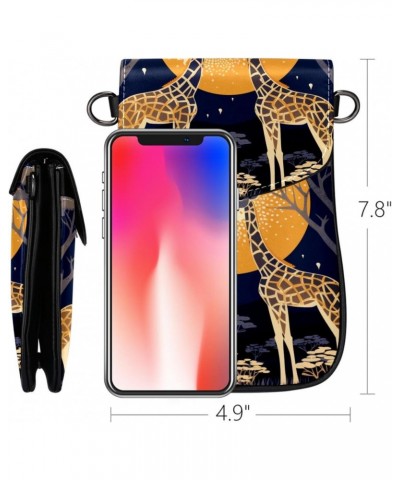 Crossbody Bags for Women,Crossbody Bag Men,Small Sling Bag,African Giraffe Grassland,Crossbody Purse $10.23 Crossbody Bags