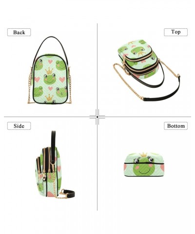 Small Crossbody Bags for Women Trendy Cute Frog Red Heart Travel Sling Bag Women's Crossbody Handbags Satchel Bags $10.66 Sat...