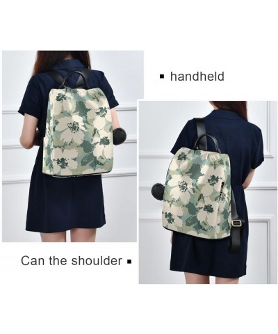 Green Skulls on Purple Women Backpack Purse Anti Theft Back Zipper Design Travel Bag Green White Floral $20.04 Backpacks