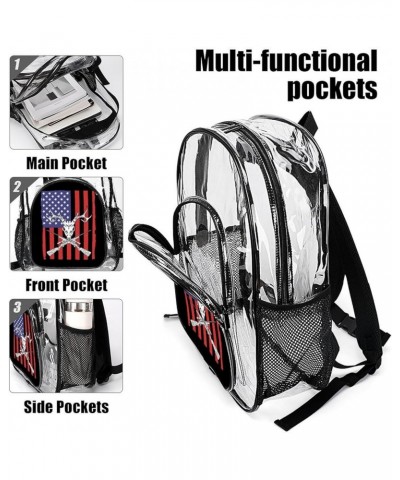 Clear Backpack Clear Mini Backpack for Women Blue Fire Flame Dragon Heavy Duty for Concert Work Sport Games Festival Venues P...