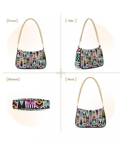 Clutch Shoulder Bags Tote Evening Purse Handbags for Women Hobo Bags Abstract Aztec with Zipper Closure $19.19 Totes