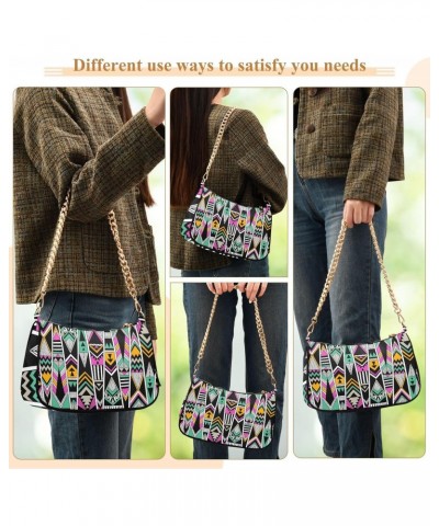 Clutch Shoulder Bags Tote Evening Purse Handbags for Women Hobo Bags Abstract Aztec with Zipper Closure $19.19 Totes