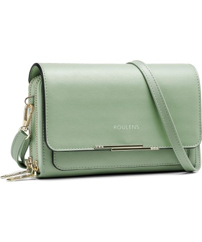 Small Crossbody Bag for Women,Cell Phone Purse Women's Shoulder Handbags Wallet Purse with Credit Card Slots Mint Green $12.9...