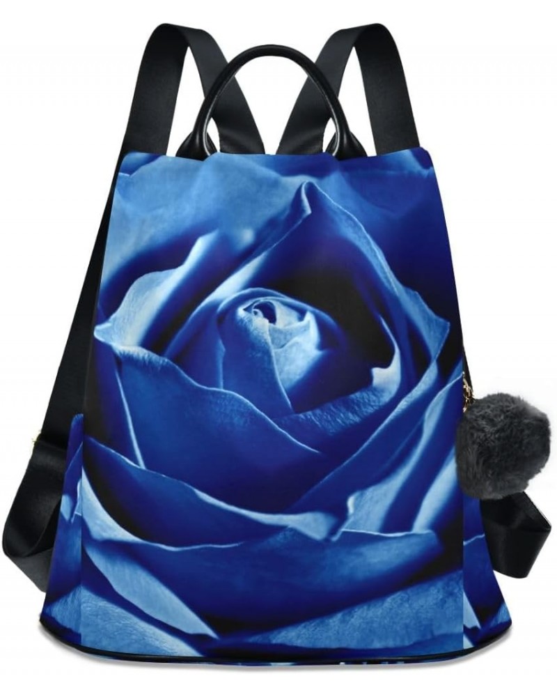 Backpack Purse for Women Fashion Travel Anti-theft Rose Blue Daypack Casual Shoulder Bag Medium Size $24.36 Backpacks