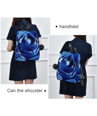 Backpack Purse for Women Fashion Travel Anti-theft Rose Blue Daypack Casual Shoulder Bag Medium Size $24.36 Backpacks