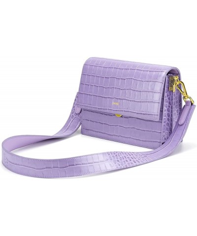 Women's Mini Flap Crossbody Purple $38.25 Crossbody Bags