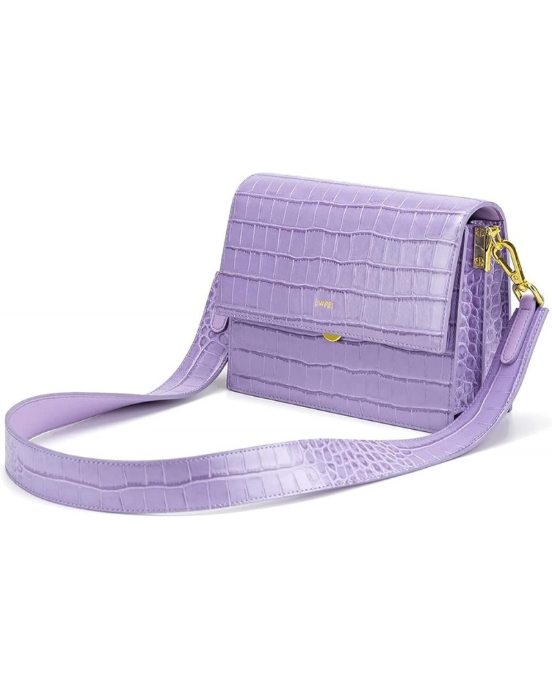 Women's Mini Flap Crossbody Purple $38.25 Crossbody Bags