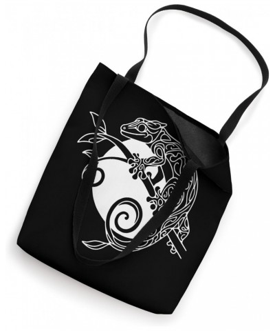 Elegant Line Art Gargoyle Gecko Reptile Tote Bag $13.41 Totes