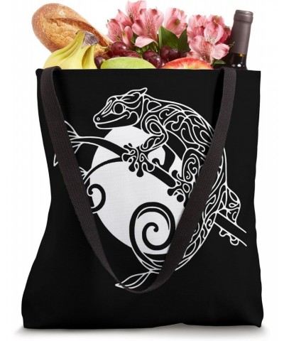 Elegant Line Art Gargoyle Gecko Reptile Tote Bag $13.41 Totes