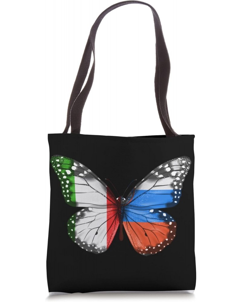 Italian Slovenian Flag Butterfly Tote Bag $15.09 Totes