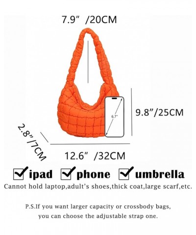 Quilted Tote Bag for Women Puffer Bag Lightweight Padding Shoulder Bag Hobo Bag Satchel Handbag Cloud Bag with Zip 2024 Purpl...