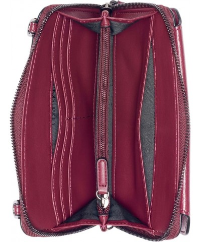 Basalt Organizational Wallet on a String Crossbody Deep Rouge $25.74 Crossbody Bags