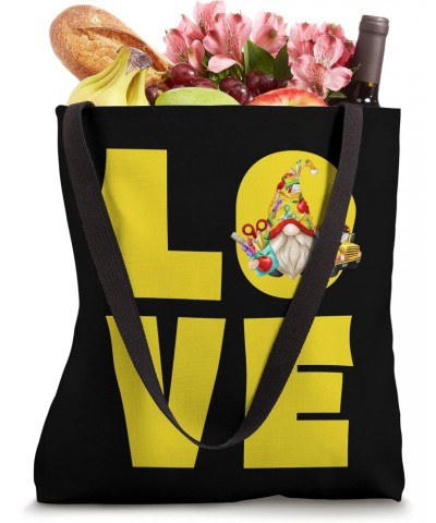 Yellow School Bus Driver Gnome For Women And Teacher Dad Tote Bag $15.33 Totes