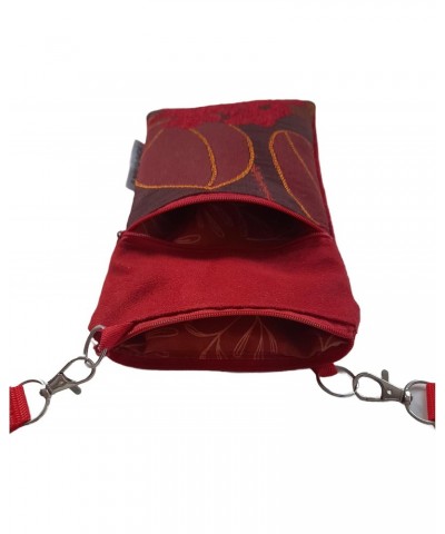 Small Fabric Shoulder Bag with Zipper for Men and Women Red-Dark Red, Multicolor, Multicolour $31.50 Shoulder Bags