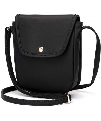 Canvas handbags fashion ins messenger bag trendy casual women's shoulder bag Oxford cloth small square bag Black $10.99 Cross...