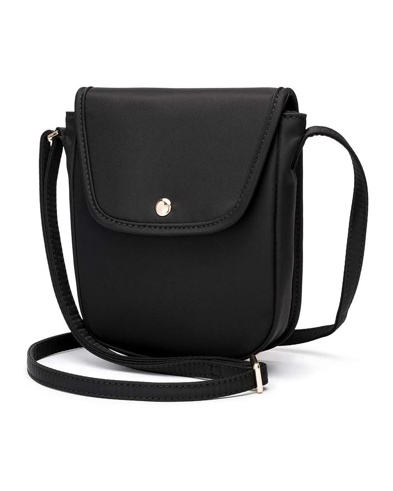 Canvas handbags fashion ins messenger bag trendy casual women's shoulder bag Oxford cloth small square bag Black $10.99 Cross...