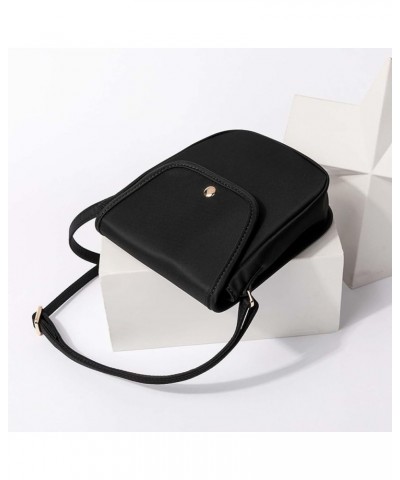 Canvas handbags fashion ins messenger bag trendy casual women's shoulder bag Oxford cloth small square bag Black $10.99 Cross...