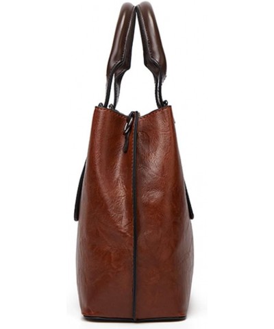 Women Handbags, Synthetic Leather Shoulder Bag,Messenger Bag Brown $35.34 Totes