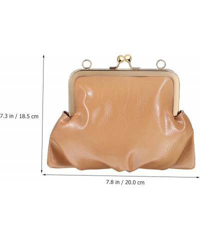 4 Pcs Bag Kiss Closure Purse Kiss Lock Clutch Crossbody Purses for Women Womens Crossbody Purse Women's Wallet Leather Purse ...