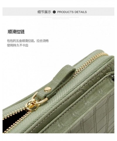 Crossbody Phone Bag for Women Crocodile Pattern Leather Ladies Cross Body Handbags Phone Clutch Purse Beige $19.37 Totes