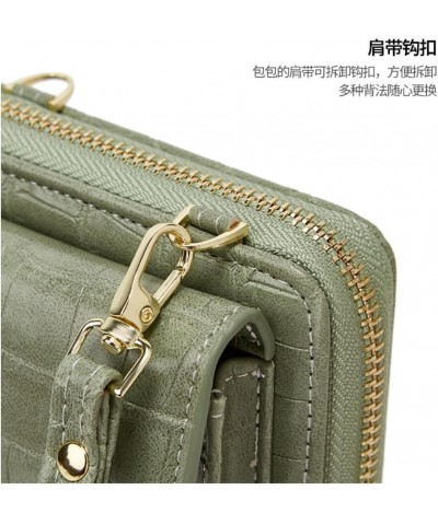 Crossbody Phone Bag for Women Crocodile Pattern Leather Ladies Cross Body Handbags Phone Clutch Purse Beige $19.37 Totes