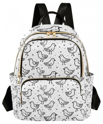 Mini Backpack Purse for Women, Small Cute Chicken Travel Bag Casual Daypack Shoulder Bag Small $13.44 Backpacks