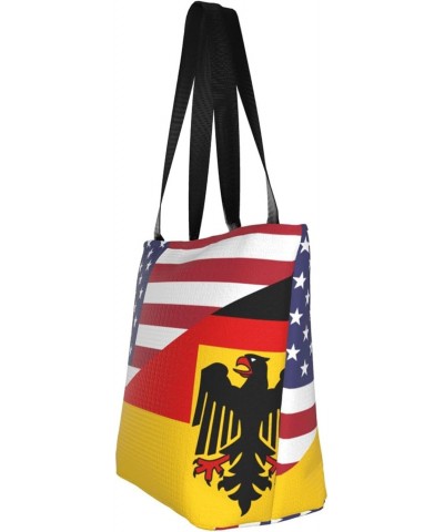 US-Germany Friendship Flag Women'S Casual One Shoulder Carry Shopping Bag Large Capacity Working Storage Handbag $17.22 Shoul...