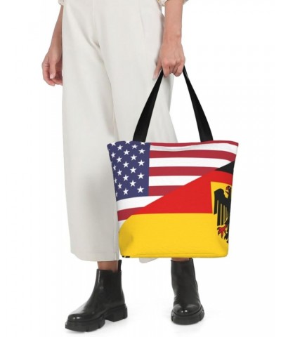 US-Germany Friendship Flag Women'S Casual One Shoulder Carry Shopping Bag Large Capacity Working Storage Handbag $17.22 Shoul...