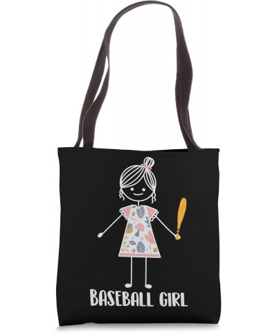 Baseball Girl - Baseball Player Fan Baseballer Tote Bag $8.80 Totes