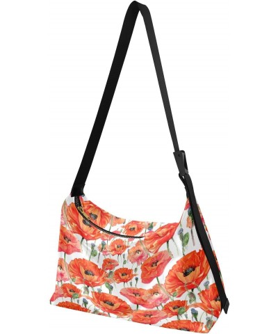 Wildflower Poppies Flower Tote Bag for Women Large Hobo Bags Crossbody Bag Hobo Wallet with Adjustable Strap for Men $18.80 T...