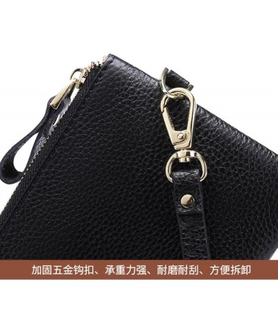 Rfid Blocking Wallet for Women Genuine Leather Wristlet Strap Pone Pouch Zipper Around Coin Pocket Clutch Purse Black $9.83 W...