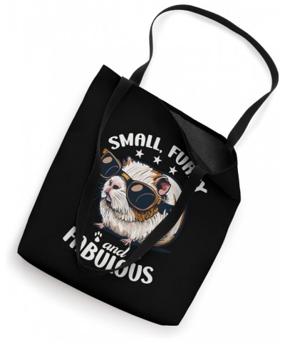 Small Furry Fabulous Cavy Lover Guinea Pig Lover Guinea Pig Tote Bag $11.09 Totes