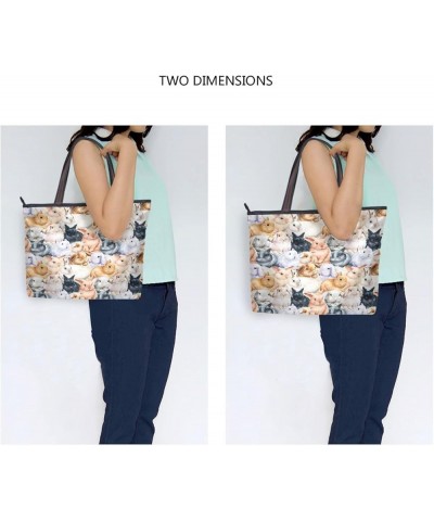 Tote Bag for Women with Zipper,Polyester Tote Purse Holiday Tote Bag Work Handbag Women Gift 17 $13.36 Totes