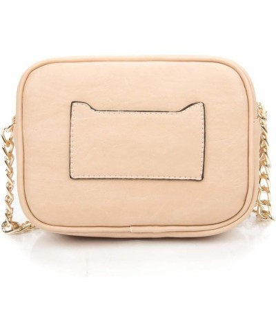 Women's Faux Leather Multi-Pocket Chain Strap Crossbody Clutch Bag for Shopping, Outdoors, Daily Use Beige $30.77 Clutches